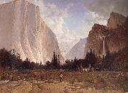 Thomas Hill Bridal Vell Falls,Yosemite oil painting picture wholesale